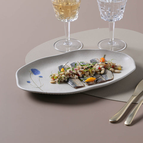 Porto Brasil Organic Hand Finished Stoneware Serving Platter - Set of 4