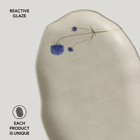 Porto Brasil Organic Hand Finished Stoneware Serving Platter - Set of 4