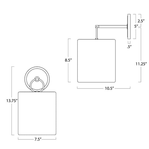 Nantucket Coastal Accent Handcrafted Sconce Wall Light