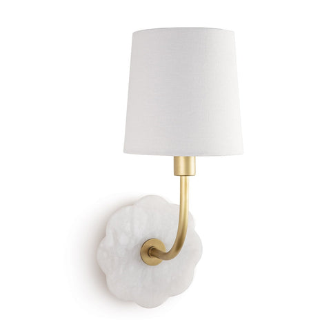 Camilla Accent Elegant Sconce with Scallop Trim Wall Light