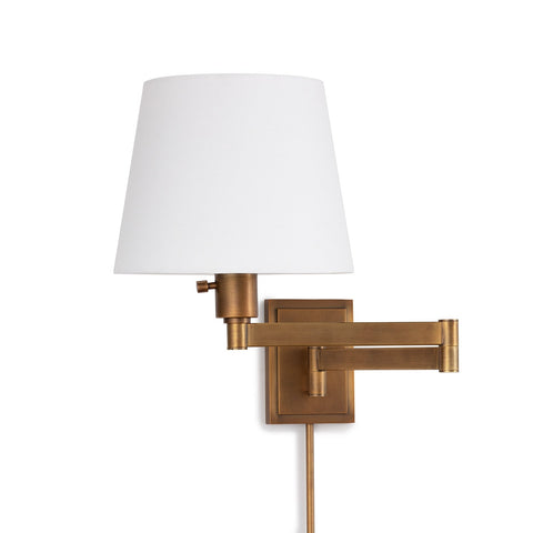 Virtue Modern Sconce with Adjustable Head and Swing Arm Wall Light