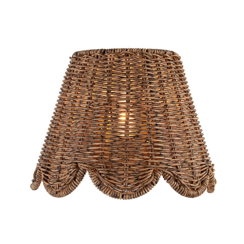 Kismet Coastal Sconce with Scallop Trim Wall Light