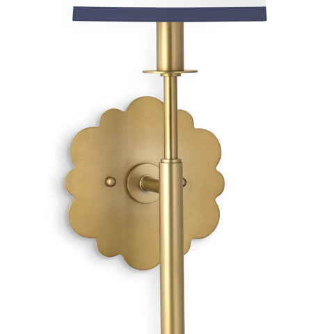 Daisy Accent Traditional Stick Sconce Wall Light
