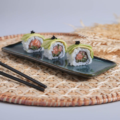 Porto Brasil Organic Abstract Hand Finished Stoneware Serving Platter - Set of 4