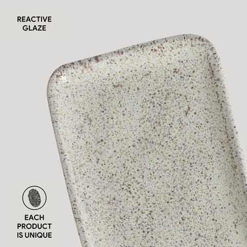 Porto Brasil Porto Brasil Everyday Minimalist Abstract Stoneware Serving Platter - Set of 4