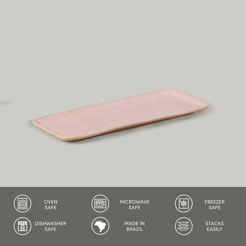 Porto Brasil Porto Brasil Everyday Modern Abstract Glazed Serving Platter - Set of 4