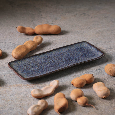 Porto Brasil Organic Abstract Stoneware Hand Finished Serving Platter - Set of 4