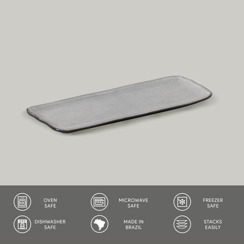 Porto Brasil Porto Brasil Everyday Minimalist Hand Finished Serving Platter - Set of 4