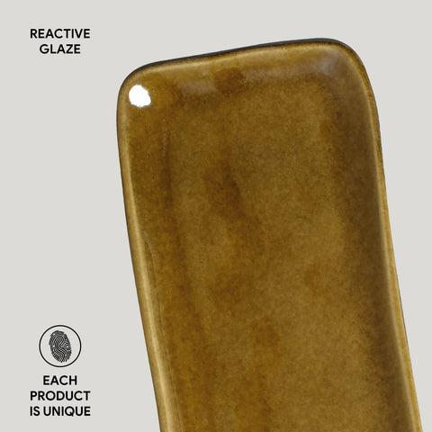 Porto Brasil Organic Hand Finished Glazed Stoneware Serving Platter - Set of 4