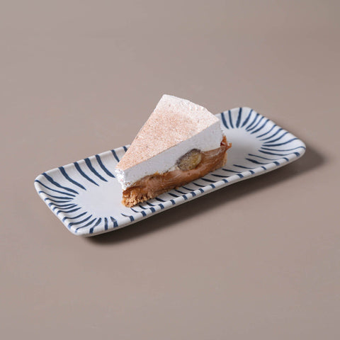 Porto Brasil Modern Hand Finished Stoneware Stripe Serving Platter - Set of 4
