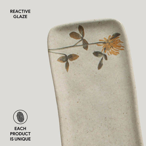 Porto Brasil Organic Hand Finished Stoneware Serving Platter - Set of 4