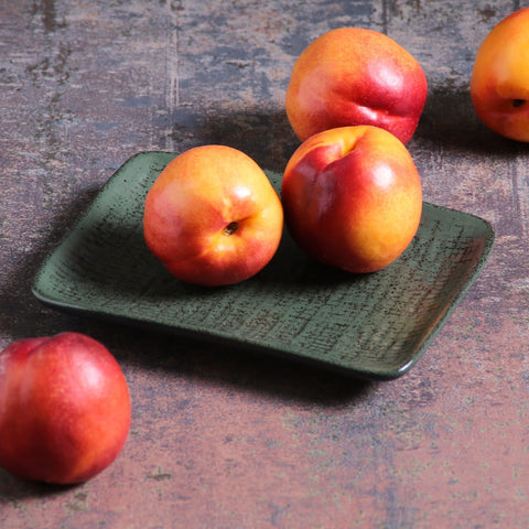 Porto Brasil Porto Brasil Decorated Organic Abstract Stoneware Serving Platter - Set of 4