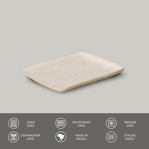 Porto Brasil Porto Brasil Everyday Abstract Glazed Serving Platter - Set of 4