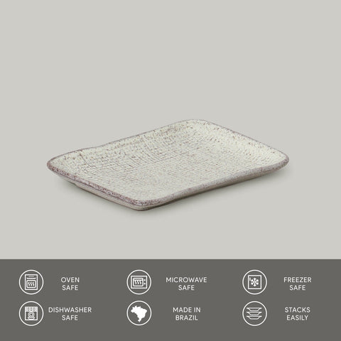 Porto Brasil Porto Brasil Everyday Organic Abstract Hand Finished Serving Platter - Set of 4