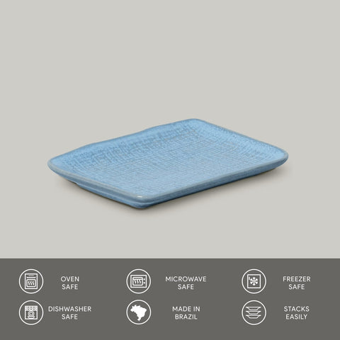 Porto Brasil Porto Brasil Everyday Abstract Hand Finished Serving Platter - Set of 4