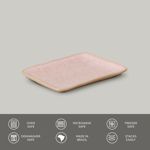 Porto Brasil Porto Brasil Everyday Organic Abstract Glazed Serving Platter - Set of 4