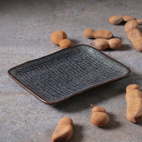 Porto Brasil Organic Abstract Stoneware Glazed Serving Platter - Set of 4