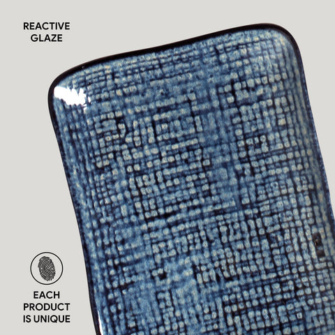 Porto Brasil Porto Brasil Decorated Abstract Stoneware Serving Platter - Set of 4