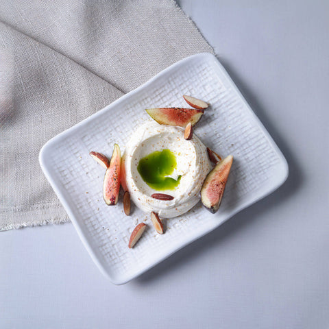 Porto Brasil Minimalist Abstract Hand Finished Stoneware Serving Platter - Set of 4