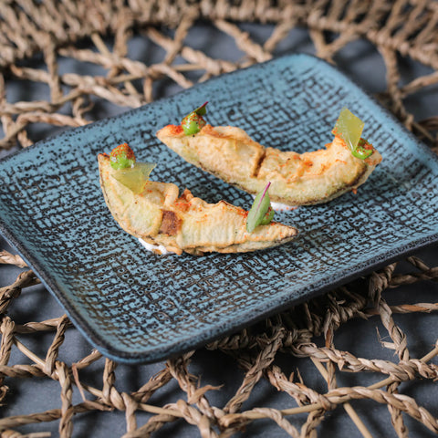 Porto Brasil Modern Abstract Stoneware Serving Platter with Glazed Finish - Set of 4