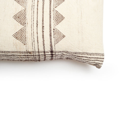 Artful Traditionalist Bohemian Handwoven Lumbar Pillow