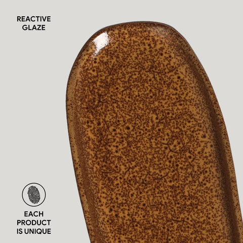 Porto Brasil Porto Brasil Everyday Organic Abstract Stoneware Serving Platter - Set of 4