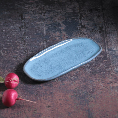 Porto Brasil Contemporary Abstract Hand Finished Stoneware Serving Platter - Set of 4