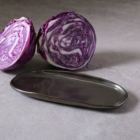 Porto Brasil Modern Abstract Hand Finished Stoneware Serving Platter - Set of 4