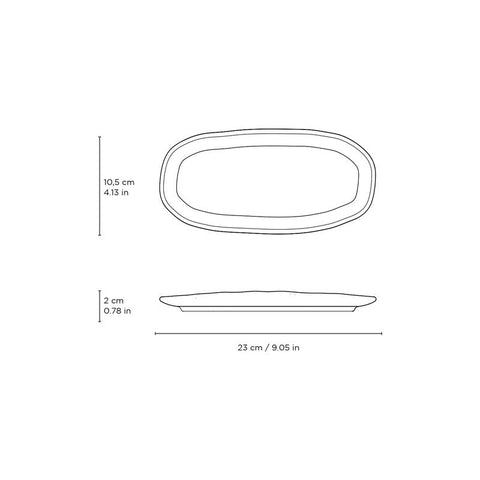 Porto Brasil Porto Brasil Everyday Minimalist Stoneware Serving Platter - Set of 4