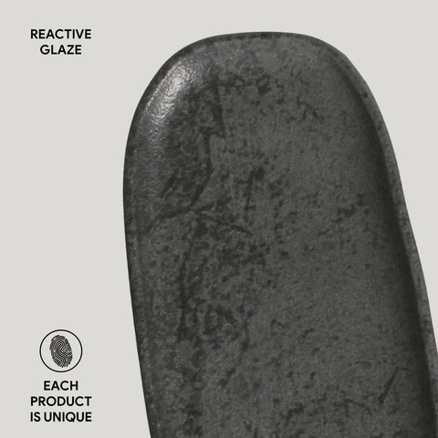 Porto Brasil Porto Brasil Everyday Minimalist Abstract Hand Finished Serving Platter - Set of 4