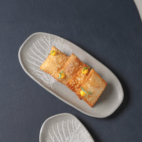 Porto Brasil Organic Hand Finished Stoneware Serving Platter - Set of 4