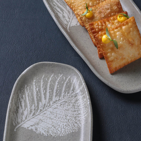 Porto Brasil Organic Hand Finished Stoneware Serving Platter - Set of 4