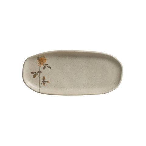 Porto Brasil Organic Minimalist Hand Finished Glazed Stoneware Serving Platter - Set of 4