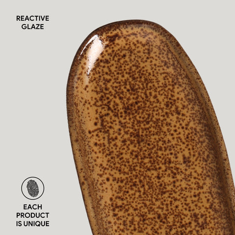 Porto Brasil Porto Brasil Everyday Organic Abstract Stoneware Serving Platter - Set of 4