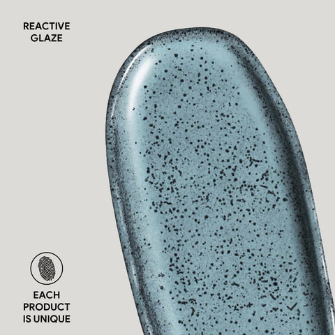 Porto Brasil Organic Abstract Glazed Stoneware Serving Platter - Set of 4