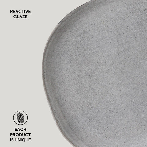 Everyday Minimalist Handmade Glazed Stoneware Plate Set