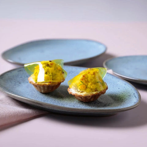 Porto Brasil Everyday Abstract Organic Stoneware Glazed Plate Set - Set of 6