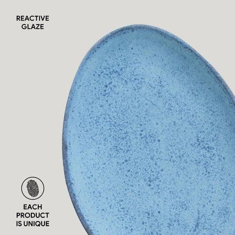 Porto Brasil Everyday Abstract Organic Stoneware Glazed Plate Set - Set of 6