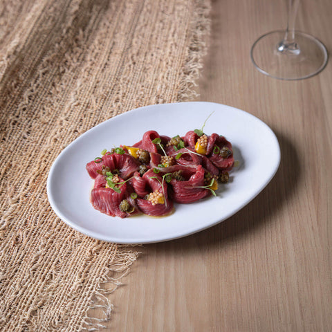 Porto Brasil Everyday Minimalist Glazed Stoneware Dessert Plate Set - Set of 6