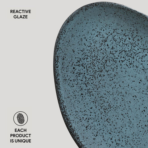 Porto Brasil Everyday Abstract Glazed Stoneware Plate Set - Set of 6