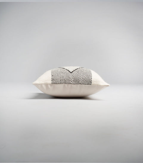 Artful Traditionalist Bohemian Graphic Symbol Accent Pillow