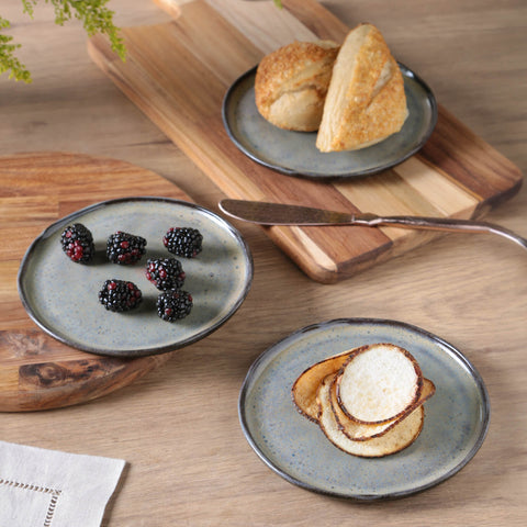 Everyday Organic Rustic Handmade Stoneware Plate Set