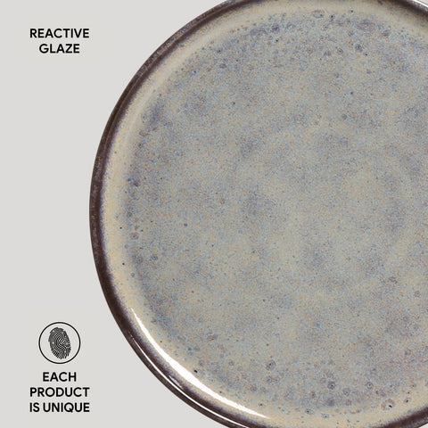 Everyday Organic Rustic Handmade Stoneware Plate Set