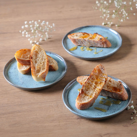 Porto Brasil Everyday Bread & Butter Glazed Stoneware Plate Set - Set of 6