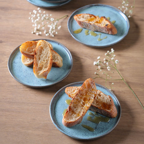 Porto Brasil Everyday Bread & Butter Glazed Stoneware Plate Set - Set of 6