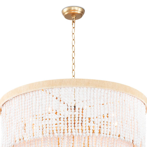 Accent Waterfall Chandelier with Tiered Beads for Elegant Spaces