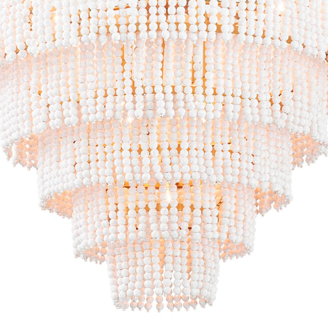 Accent Waterfall Chandelier with Tiered Beads for Elegant Spaces