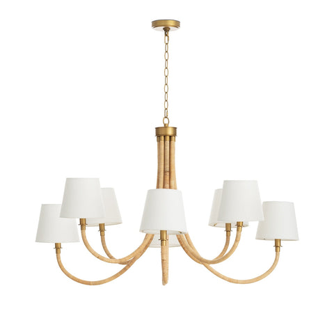 Treble Coastal Chandelier with Candelabra Design Ceiling Light