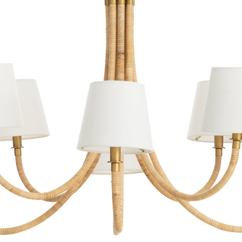 Treble Coastal Chandelier with Candelabra Design Ceiling Light