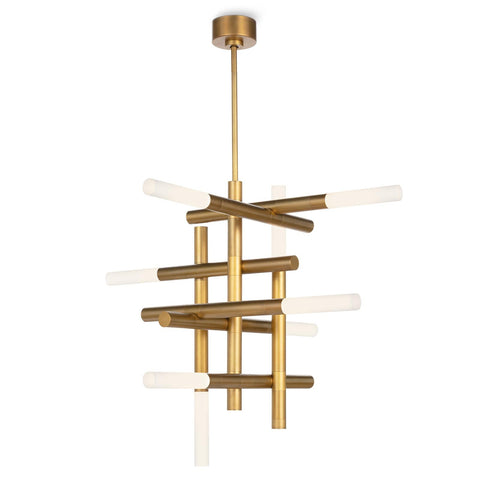 Cass Sputnik Chandelier in Polished Nickel Modern Ceiling Light